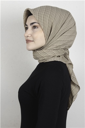 Mistik Pamuk Eşarp 4101-20 Miskli Kahve