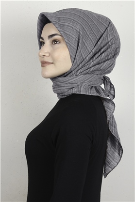 Mistik Pamuk Eşarp 4101-23 Gümüş