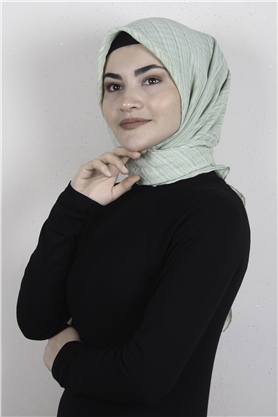 Mistik Pamuk Eşarp 4101-26 Su Yeşili