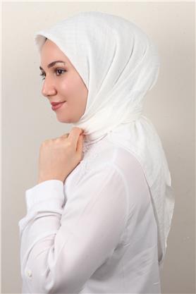 Mistik Pamuk Eşarp 4101-29 Beyaz 