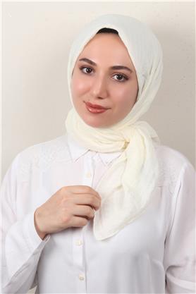 Mistik Pamuk Eşarp 4101-34 Ekru