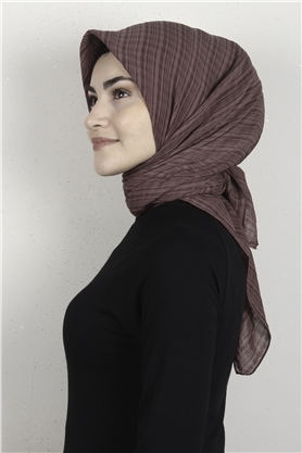 Mistik Pamuk Eşarp 4101-4 Marsala