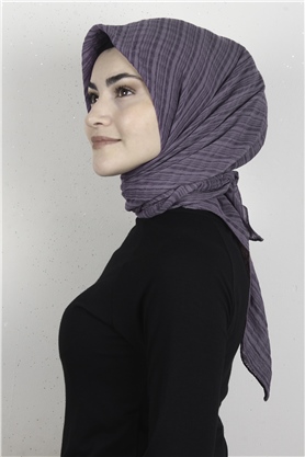 Mistik Pamuk Eşarp 4101-5 Eflatun