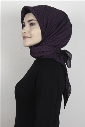 Mistik Pamuk Eşarp 4101-9 Mor