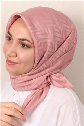 Modakaşmir İpeksi Jakar Eşarp 5355-1 Pembe