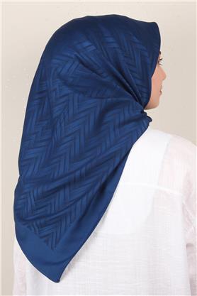 Modakaşmir İpeksi Jakar Eşarp 5355-10 Lacivert