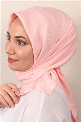 Modakaşmir İpeksi Jakar Eşarp 5355-11 Açık Pembe