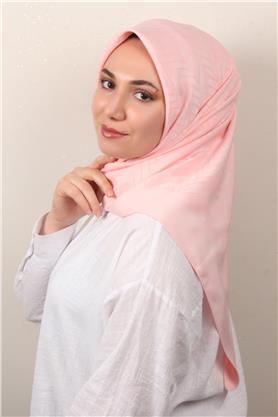 Modakaşmir İpeksi Jakar Eşarp 5355-11 Açık Pembe