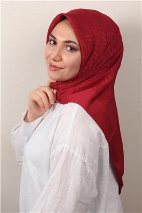 Modakaşmir İpeksi Jakar Eşarp 5355-15 Bordo