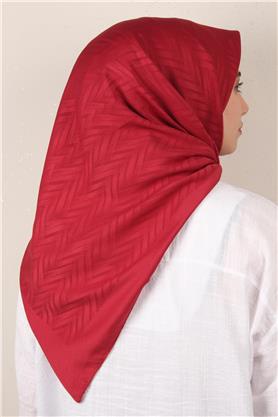 Modakaşmir İpeksi Jakar Eşarp 5355-15 Bordo