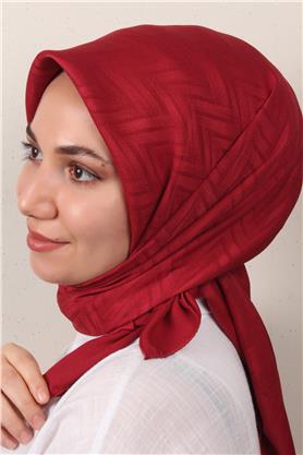 Modakaşmir İpeksi Jakar Eşarp 5355-15 Bordo
