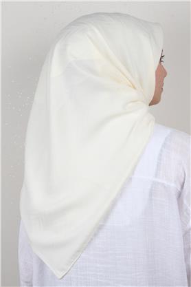 Modakaşmir İpeksi Jakar Eşarp 5355-16 Ekru