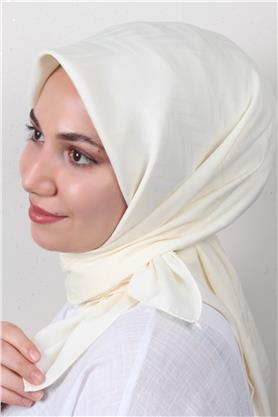 Modakaşmir İpeksi Jakar Eşarp 5355-16 Ekru