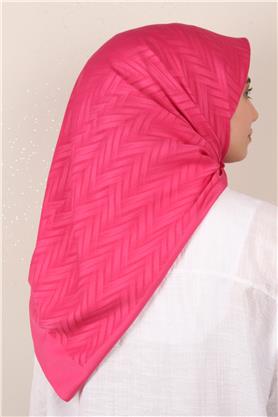 Modakaşmir İpeksi Jakar Eşarp 5355-4 Şeker Pembe