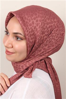 Modakaşmir İpeksi Jakar Eşarp 5356-6 Gül Kurusu