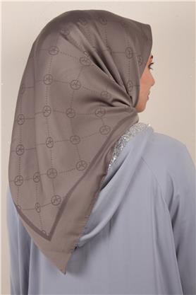 Modakaşmir İpeksi Jakar Eşarp 5357-13 Füme