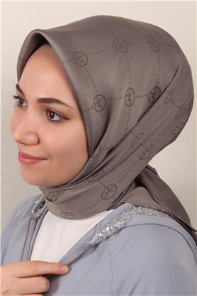 Modakaşmir İpeksi Jakar Eşarp 5357-13 Füme