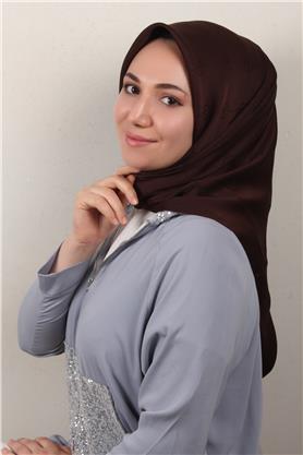 Modakaşmir İpeksi Jakar Eşarp 5357-15 Acı Kahve