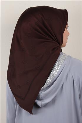 Modakaşmir İpeksi Jakar Eşarp 5357-15 Acı Kahve
