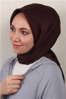 Modakaşmir İpeksi Jakar Eşarp 5357-15 Acı Kahve