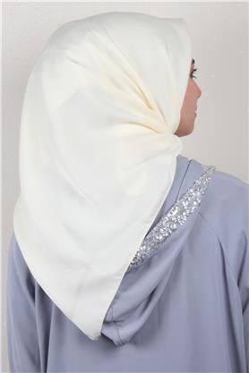 Modakaşmir İpeksi Jakar Eşarp 5357-17 Krem