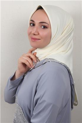 Modakaşmir İpeksi Jakar Eşarp 5357-17 Krem