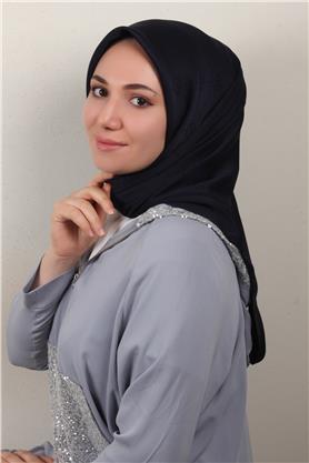Modakaşmir İpeksi Jakar Eşarp 5357-18 Lacivert