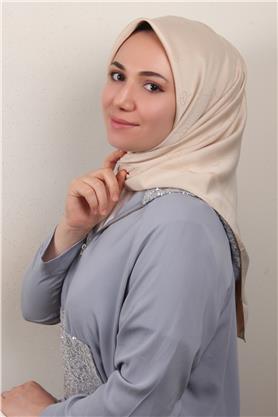 Modakaşmir İpeksi Jakar Eşarp 5357-22 Bej