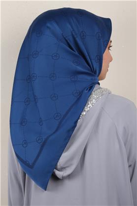 Modakaşmir İpeksi Jakar Eşarp 5357-23 Saks Mavisi