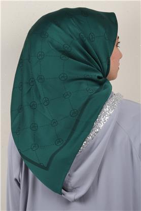 Modakaşmir İpeksi Jakar Eşarp 5357-25 Zümrüt