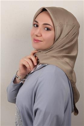 Modakaşmir İpeksi Jakar Eşarp 5357-3 Çöl Kahvesi
