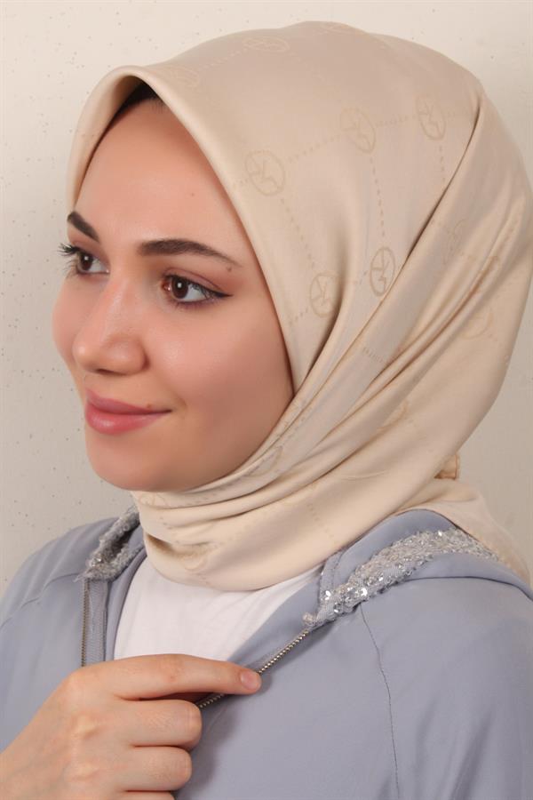 Modakaşmir İpeksi Jakar Eşarp 5357-5 Bej