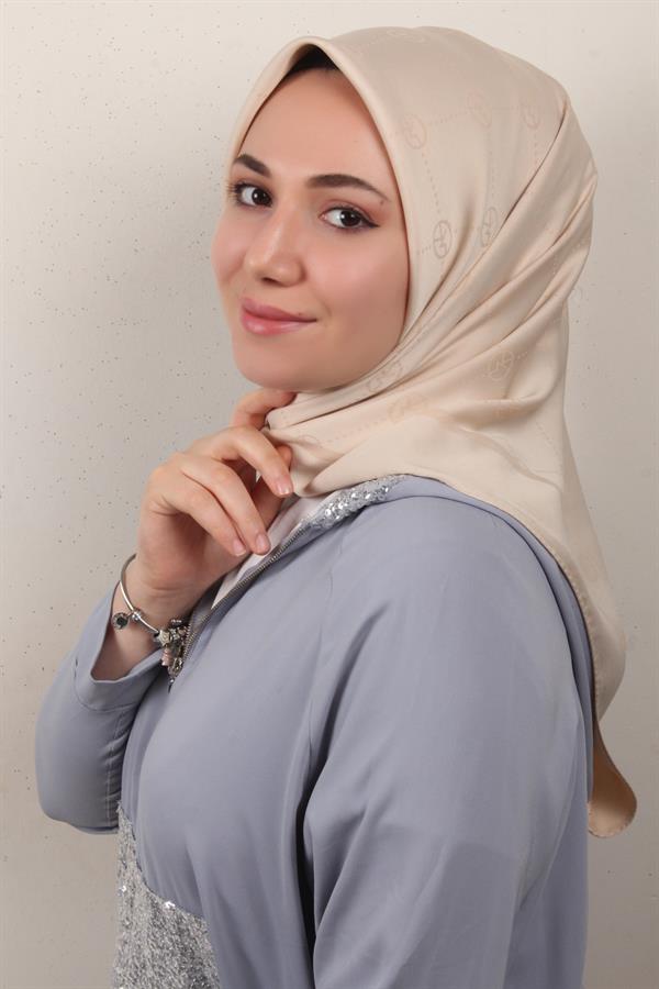 Modakaşmir İpeksi Jakar Eşarp 5357-5 Bej