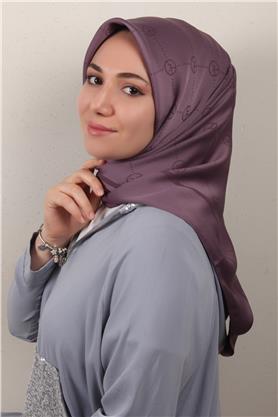 Modakaşmir İpeksi Jakar Eşarp 5357-6 İncir Moru