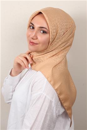Modakaşmir İpeksi Jakar Eşarp 5356-13 Koyu Bej