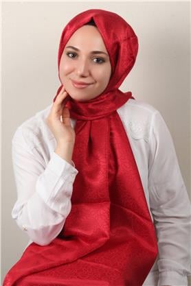 Modakaşmir Jakar Serisi 2760-12 Damla Desen Kırmızı