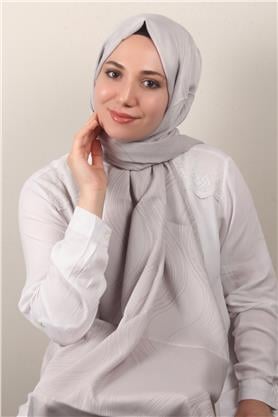 Modakaşmir Jakar Serisi 2761-11 Işıltı Desen Gri