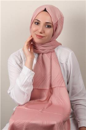 Modakaşmir Jakar Serisi 2761-14 Işıltı Desen Pudra