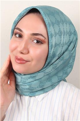 Modakaşmir Mk Desen Eşarp 5354-10 Su Yeşili