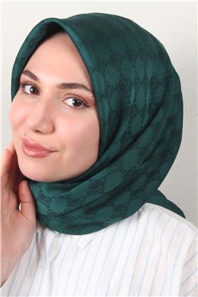 Modakaşmir Mk Desen Eşarp 5354-15 Zümrüt