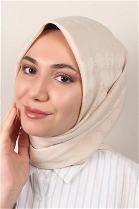 Modakaşmir Mk Desen Eşarp 5354-18 Açık Bej
