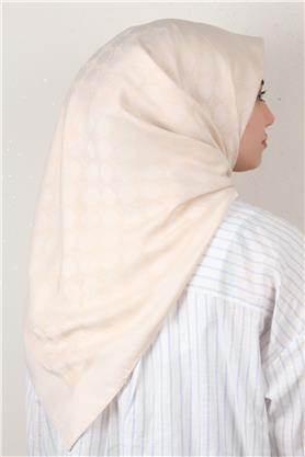 Modakaşmir Mk Desen Eşarp 5354-18 Açık Bej