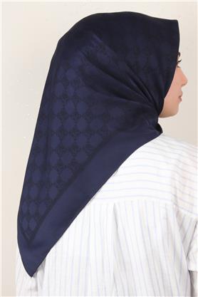 Modakaşmir Mk Desen Eşarp 5354-2 Lacivert
