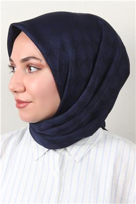 Modakaşmir Mk Desen Eşarp 5354-2 Lacivert