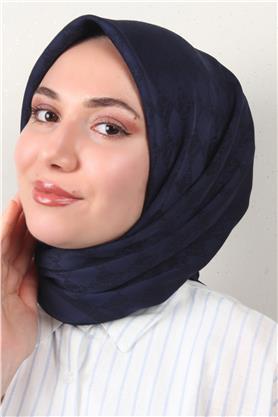 Modakaşmir Mk Desen Eşarp 5354-2 Lacivert
