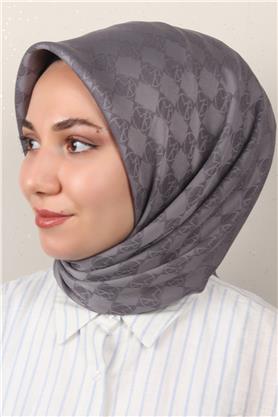 Modakaşmir Mk Desen Eşarp 5354-20 Füme