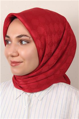 Modakaşmir Mk Desen Eşarp 5354-22 Kırmızı