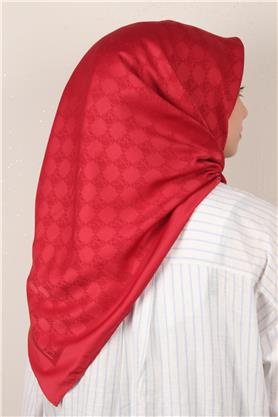Modakaşmir Mk Desen Eşarp 5354-22 Kırmızı