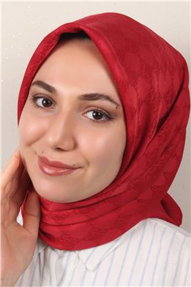 Modakaşmir Mk Desen Eşarp 5354-22 Kırmızı