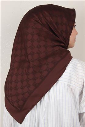 Modakaşmir Mk Desen Eşarp 5354-23 Kahverengi